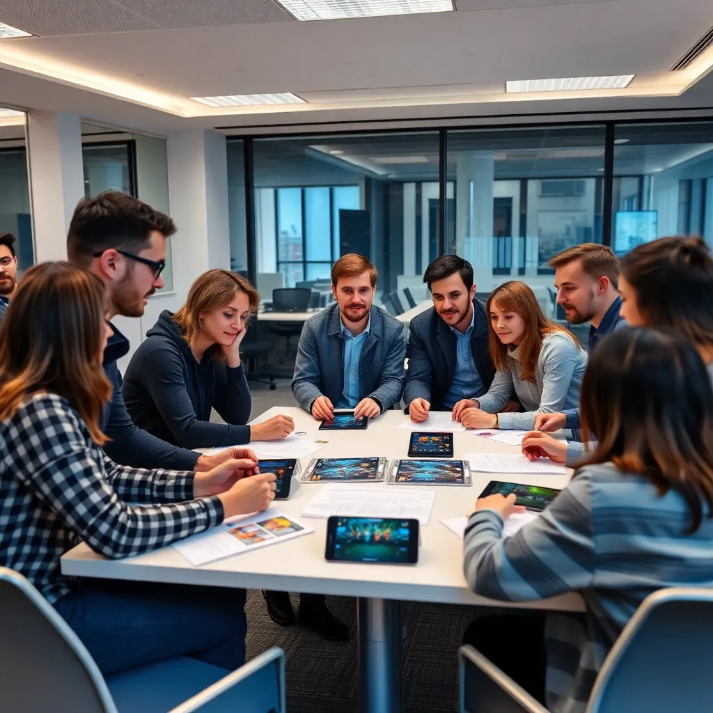 Person analysiert Spielsteuerung mit Controller in der Hand