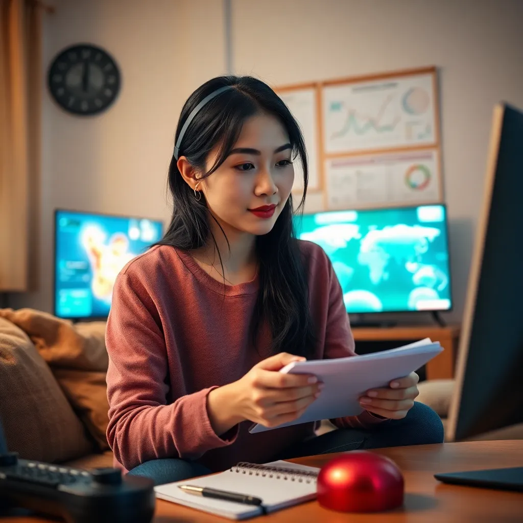 Person notiert Beobachtungen während des Spielens