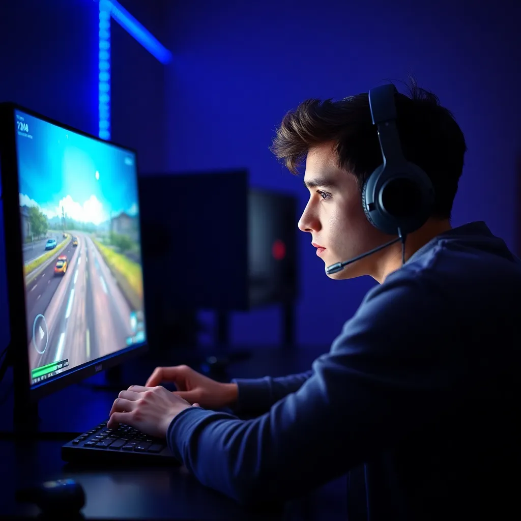 Person studiert Spielmechanik-Diagramme